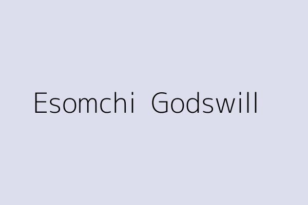 Esomchi  Godswill